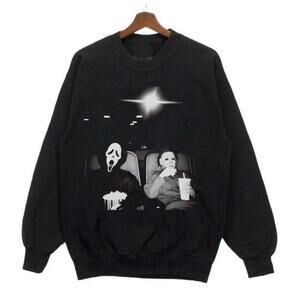 Scream And Michael Myers Going To The Cinema Funny Movie Sweatshirt